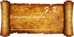 Fenyvessy Kevin névjegykártya